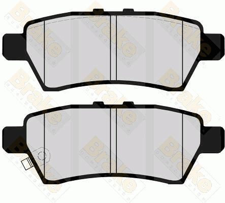 BRAKE ENGINEERING Комплект тормозных колодок, дисковый тормоз PA1714